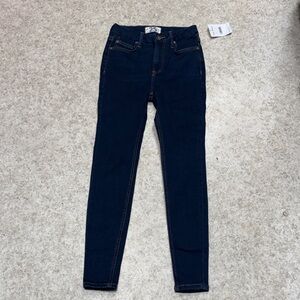 Free People Navy Skinny Jeans
